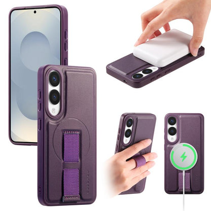 CaseNeo Finger Grip Strap MagSafe Back Phone Case, For Samsung Galaxy S25 Edge 5G, For Samsung Galaxy S25 Ultra 5G, For Samsung Galaxy S24 / S25 5G, For Samsung Galaxy S24+ / S25+ 5G