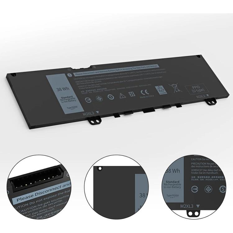 Laptop Battery For Dell Inspiron 5370 13-7370 7380 7373 P87G F62G0, F62G0
