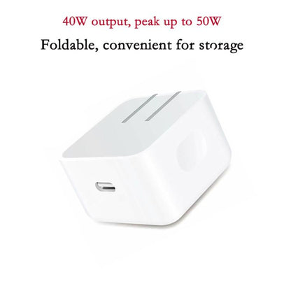 A3365 PD40W USB-C / Type-C Interface Foldable Plug Charger, US Plug