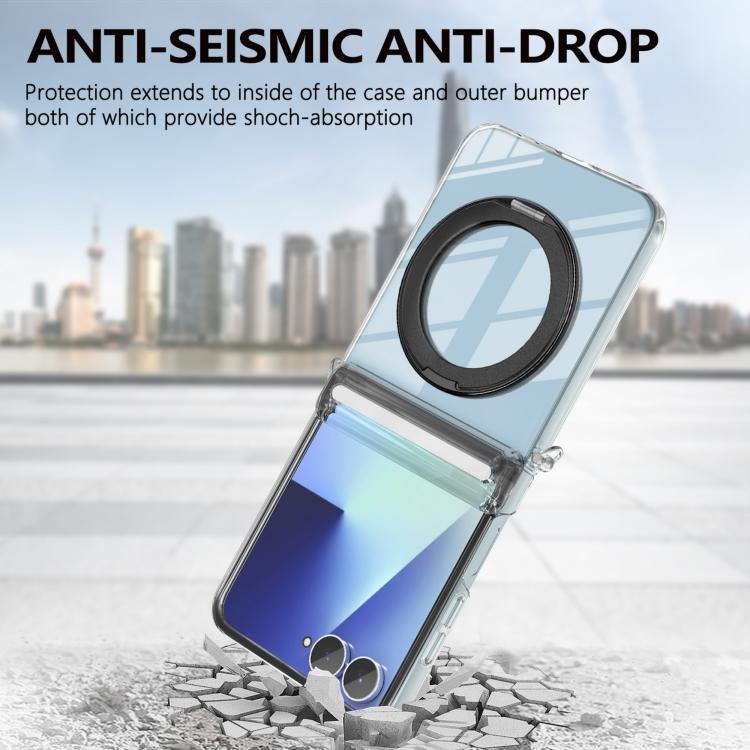 Aluminum Alloy Holder MagSafe Crystal Hinge Phone Case, For Galaxy Z Flip 8 5G, For Galaxy Z Fold7, For Galaxy Flip7 5G, For Galaxy Z Fold6, For Galaxy Z Fold5, For Galaxy Z Flip5 /6 /7 FE