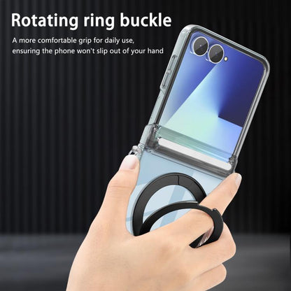 Aluminum Alloy Holder MagSafe Crystal Hinge Phone Case, For Galaxy Z Flip 8 5G, For Galaxy Z Fold7, For Galaxy Flip7 5G, For Galaxy Z Fold6, For Galaxy Z Fold5, For Galaxy Z Flip5 /6 /7 FE