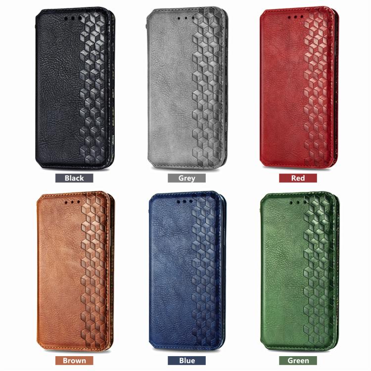Cubic Grid Pressed Magnetic Leather Phone Case, For Google Pixel 10a, For Google Pixel 10 Pro XL, For Google Pixel 9 Pro XL, For Google Pixel 10 / 10 Pro, For Google Pixel 9 / 9 Pro