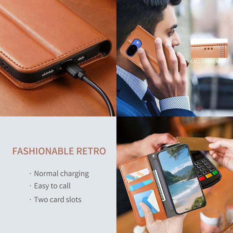 Elastic Wristband Magnetic Suction Leather Phone Case, For Google Pixel 10a, For Google Pixel 10 Pro XL, For Google Pixel 9 Pro XL, For Google Pixel 10 / 10 Pro, For Google Pixel 9 / 9 Pro
