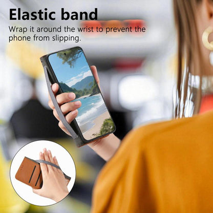 Elastic Wristband Magnetic Suction Leather Phone Case, For Google Pixel 11 Pro XL, For Google Pixel 10a, For Google Pixel 10 Pro XL, For Google Pixel 9 Pro XL, For Google Pixel 11 / 11 Pro, For Google Pixel 10 / 10 Pro, For Google Pixel 9 / 9 Pro