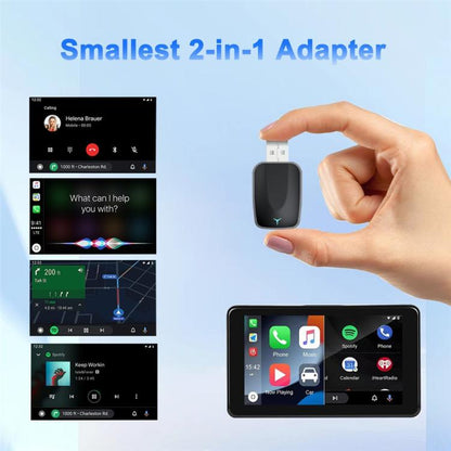 M34 CarPlay / Android Auto Vehicles 2 in 1 AI Box Wireless Car Adapter, M34
