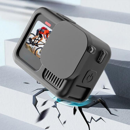 Silicone Protective Cover with Wrist Strap & Lens Cover & Side Interface Cover, For GoPro HERO13 Black