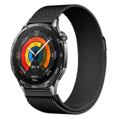 Bracelet de montre milanais magnétique à pression en acier inoxydable, 22 mm, 20 mm, 18 mm