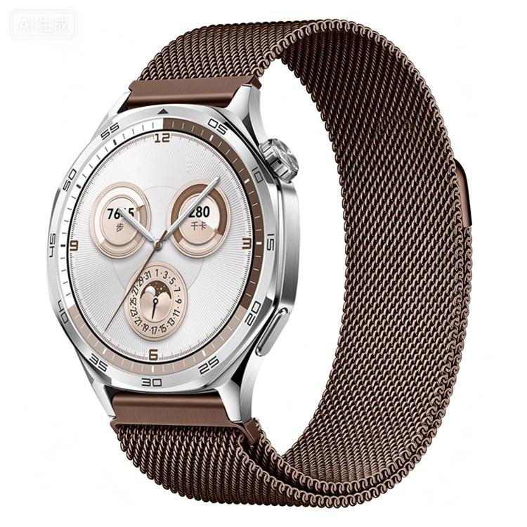 Bracelet de montre milanais magnétique à pression en acier inoxydable, 22 mm, 20 mm, 18 mm