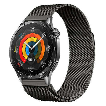 Bracelet de montre milanais magnétique à pression en acier inoxydable, 22 mm, 20 mm, 18 mm