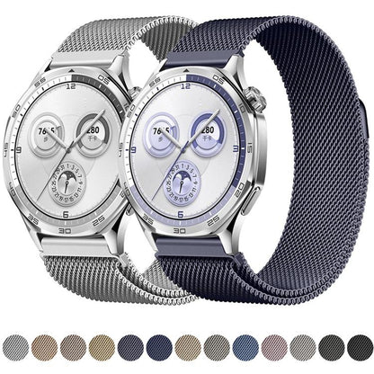 Bracelet de montre milanais magnétique à pression en acier inoxydable, 22 mm, 20 mm, 18 mm