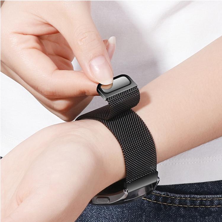 Bracelet de montre milanais magnétique à pression en acier inoxydable, 22 mm, 20 mm, 18 mm