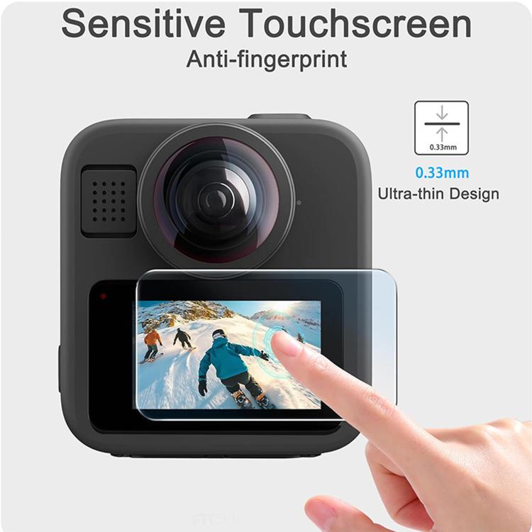 HD Tempered Glass Screen Protective Film, For GoPro MAX2 Screen Protective Film
