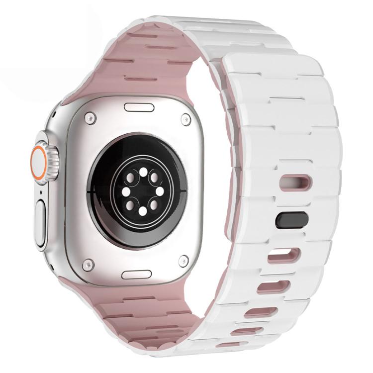 Horse-Embossed Single-Pin Magnetic Silicone Watch Band