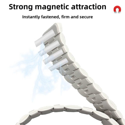 Horse-Embossed Single-Pin Magnetic Silicone Watch Band