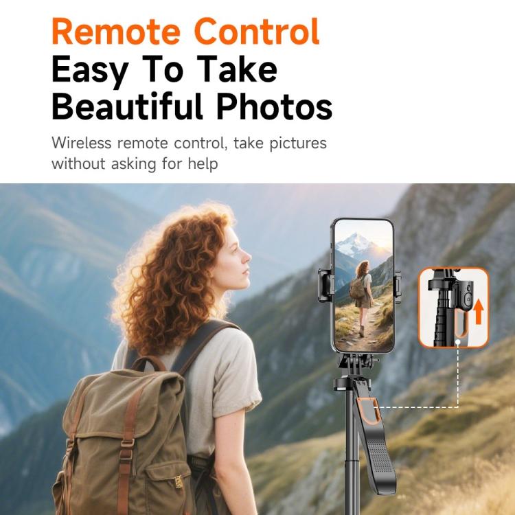 L16TT Auto Pop Up Tripod Anti Shake Floor Stand Aluminum Alloy Pole Extendable Selfie Stick