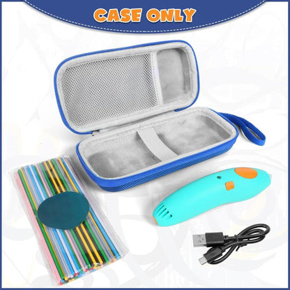 For 3Doodler Start+ Essentials 2024 / 2023 3D Printing Pen Storage Bag Portable Handle Hand Carrying Case