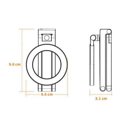 E08 Multi-Function Folding Aluminum Alloy Strong Magnetic Desktop Phone Holder Tripod