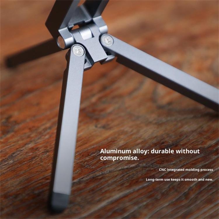 E08 Multi-Function Folding Aluminum Alloy Strong Magnetic Desktop Phone Holder Tripod