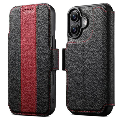 Suteni Q08 2-in-1 Multi-function Magnetic Wallet Big Litchi Vegan Leather Phone Case, For iPhone 18 Pro, For iPhone 18 Pro Max, For iPhone 17 Pro Max, For iPhone 17 Pro, For iPhone 17, For iPhone 16 Pro Max, For iPhone 16 Pro, For iPhone 16            ...