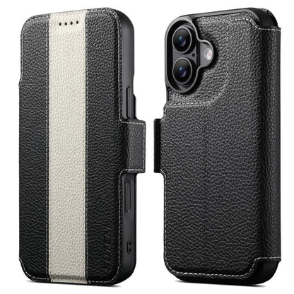 Suteni Q08 2-in-1 Multi-function Magnetic Wallet Big Litchi Vegan Leather Phone Case, For iPhone 18 Pro, For iPhone 18 Pro Max, For iPhone 17 Pro Max, For iPhone 17 Pro, For iPhone 17, For iPhone 16 Pro Max, For iPhone 16 Pro, For iPhone 16            ...