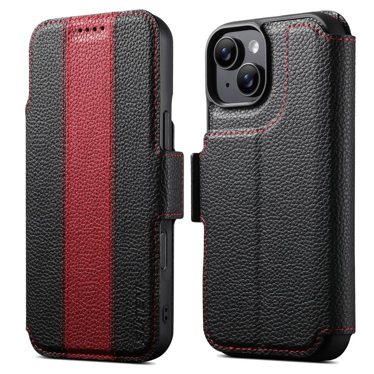Suteni Q08 2-in-1 Multi-function Magnetic Wallet Big Litchi Vegan Leather Phone Case, For iPhone 18 Pro, For iPhone 18 Pro Max, For iPhone 17 Pro Max, For iPhone 17 Pro, For iPhone 17, For iPhone 16 Pro Max, For iPhone 16 Pro, For iPhone 16            ...
