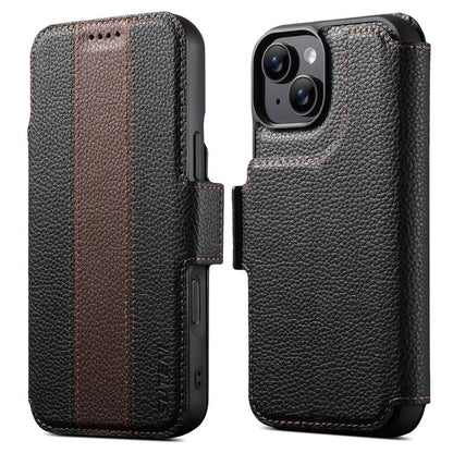 Suteni Q08 2-in-1 Multi-function Magnetic Wallet Big Litchi Vegan Leather Phone Case, For iPhone 18 Pro, For iPhone 18 Pro Max, For iPhone 17 Pro Max, For iPhone 17 Pro, For iPhone 17, For iPhone 16 Pro Max, For iPhone 16 Pro, For iPhone 16            ...
