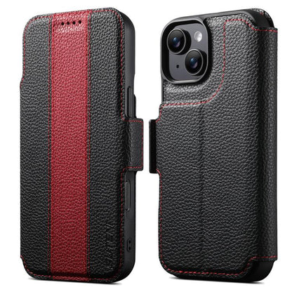 Suteni Q08 2-in-1 Multi-function Magnetic Wallet Big Litchi Vegan Leather Phone Case, For iPhone 18 Pro, For iPhone 18 Pro Max, For iPhone 17 Pro Max, For iPhone 17 Pro, For iPhone 17, For iPhone 16 Pro Max, For iPhone 16 Pro, For iPhone 16            ...