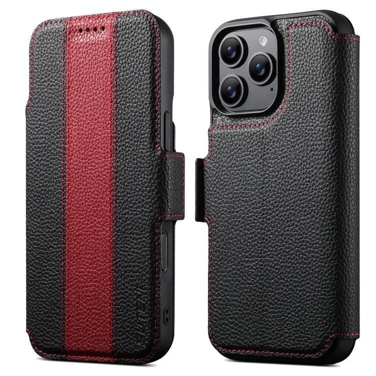 Suteni Q08 2-in-1 Multi-function Magnetic Wallet Big Litchi Vegan Leather Phone Case, For iPhone 18 Pro, For iPhone 18 Pro Max, For iPhone 17 Pro Max, For iPhone 17 Pro, For iPhone 17, For iPhone 16 Pro Max, For iPhone 16 Pro, For iPhone 16            ...