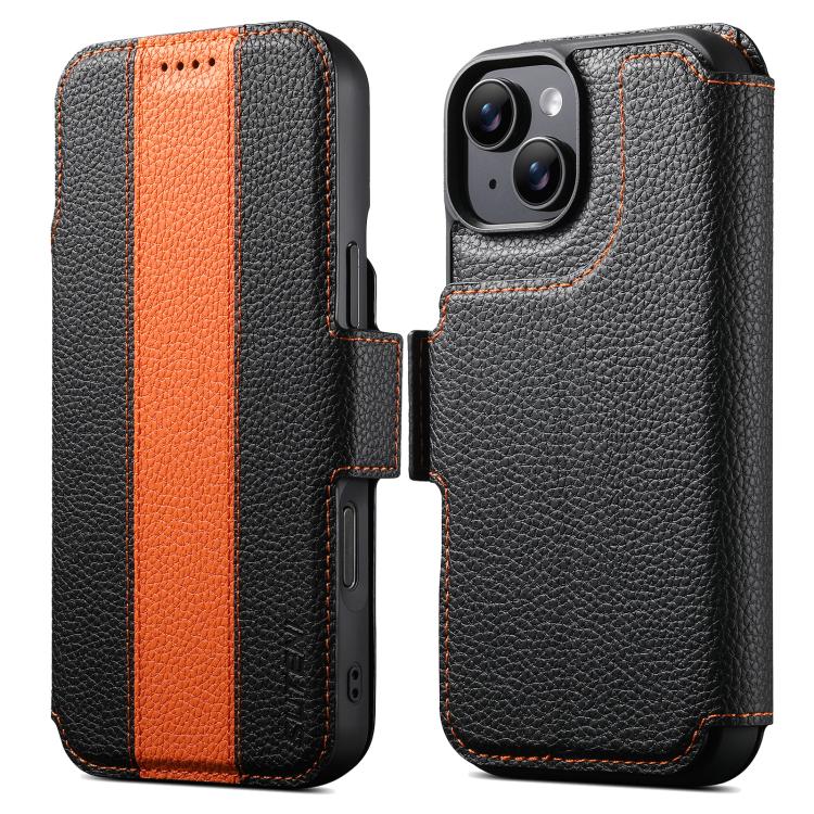 Suteni Q08 2-in-1 Multi-function Magnetic Wallet Big Litchi Vegan Leather Phone Case, For iPhone 18 Pro, For iPhone 18 Pro Max, For iPhone 17 Pro Max, For iPhone 17 Pro, For iPhone 17, For iPhone 16 Pro Max, For iPhone 16 Pro, For iPhone 16            ...