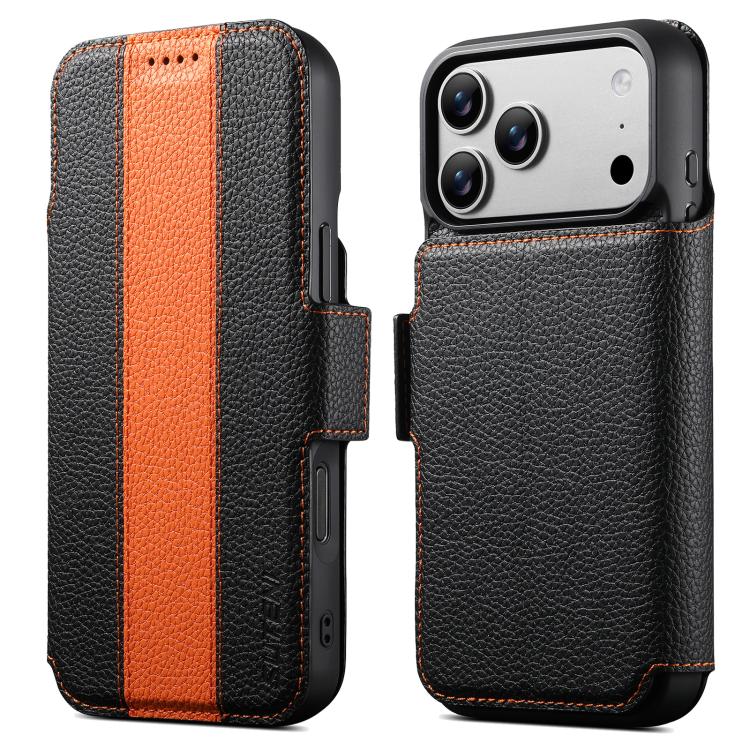 Suteni Q08 2-in-1 Multi-function Magnetic Wallet Big Litchi Vegan Leather Phone Case, For iPhone 18 Pro, For iPhone 18 Pro Max, For iPhone 17 Pro Max, For iPhone 17 Pro, For iPhone 17, For iPhone 16 Pro Max, For iPhone 16 Pro, For iPhone 16            ...