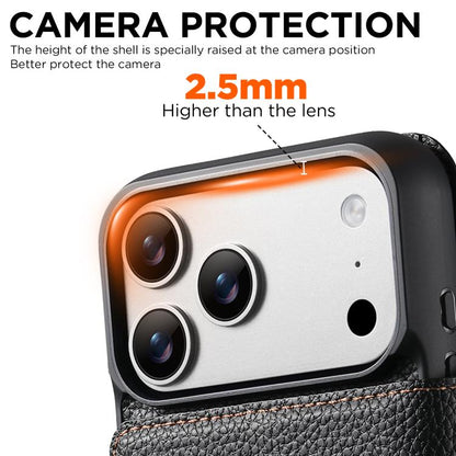Suteni Q08 2-in-1 Multi-function Magnetic Wallet Big Litchi Vegan Leather Phone Case, For iPhone 18 Pro, For iPhone 18 Pro Max, For iPhone 17 Pro Max, For iPhone 17 Pro, For iPhone 17, For iPhone 16 Pro Max, For iPhone 16 Pro, For iPhone 16            ...
