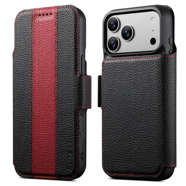 Suteni Q08 2-in-1 Multi-function Magnetic Wallet Big Litchi Vegan Leather Phone Case, For iPhone 18 Pro, For iPhone 18 Pro Max, For iPhone 17 Pro Max, For iPhone 17 Pro, For iPhone 17, For iPhone 16 Pro Max, For iPhone 16 Pro, For iPhone 16            ...