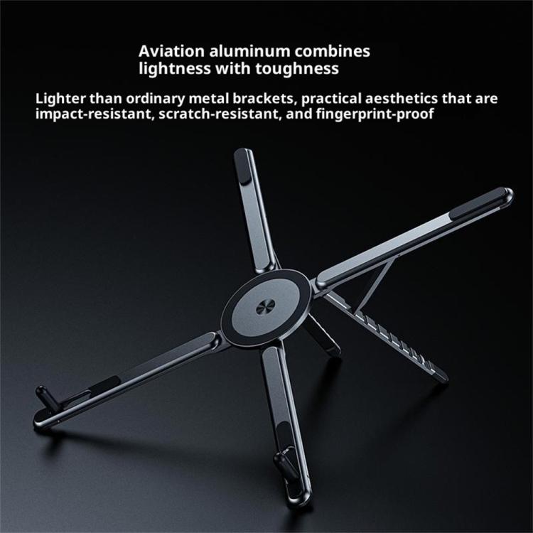 E05 Multi-Function Magnetic Aluminum Alloy Phone Holder Portable Desktop Stand for Tablet PC