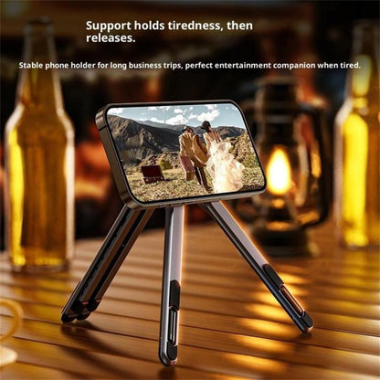 E05 Multi-Function Magnetic Aluminum Alloy Phone Holder Portable Desktop Stand for Tablet PC