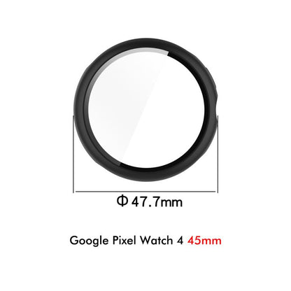 ENKAY Hat-Prince Full Coverage Tempered Glass Film Integrated PC Watch Cover, Google Pixel Watch 4 45mm, For Google Pixel Watch 4 41mm