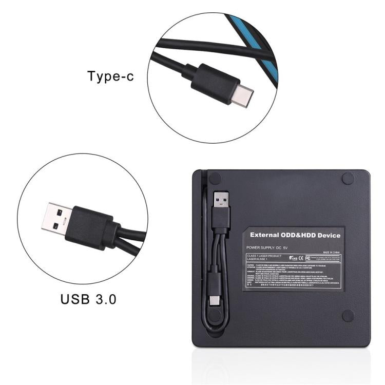 BT686 External DVD Drive USB 3.0 / Type-C Portable Optical Drive / CD Burner For Desktop / Laptop