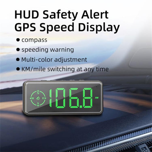 Dispositivo de advertencia de exceso de velocidad C79 HUD multifuncional para vehículos con GPS y velocímetro