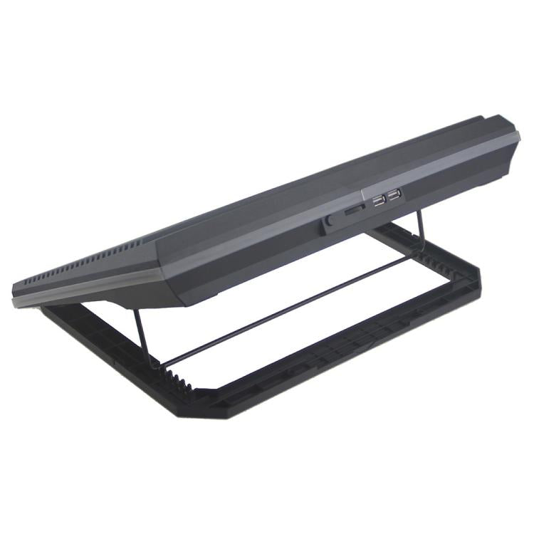 CP253 For Notebook Laptop Cooling Pad 3 Fans RGB Adjustable Height Cooling Stand, CP253