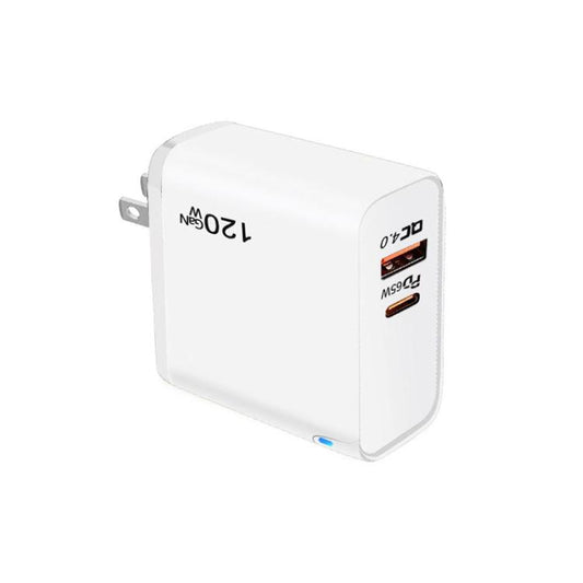 Chargeur mural TE-PD65 GaN PD 65W + QC4.0 USB à protocole entièrement compatible pour MacBook, prise US