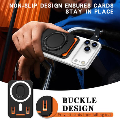 Colourful Ring MagSafe Magnetic 360-Degree Rotating Stand Card Holder