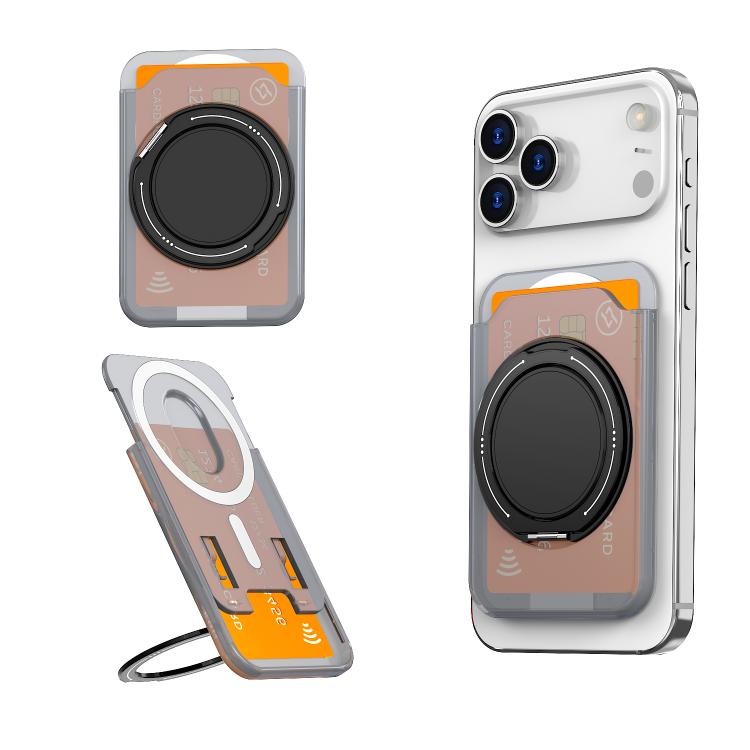 Colourful Ring MagSafe Magnetic 360-Degree Rotating Stand Card Holder
