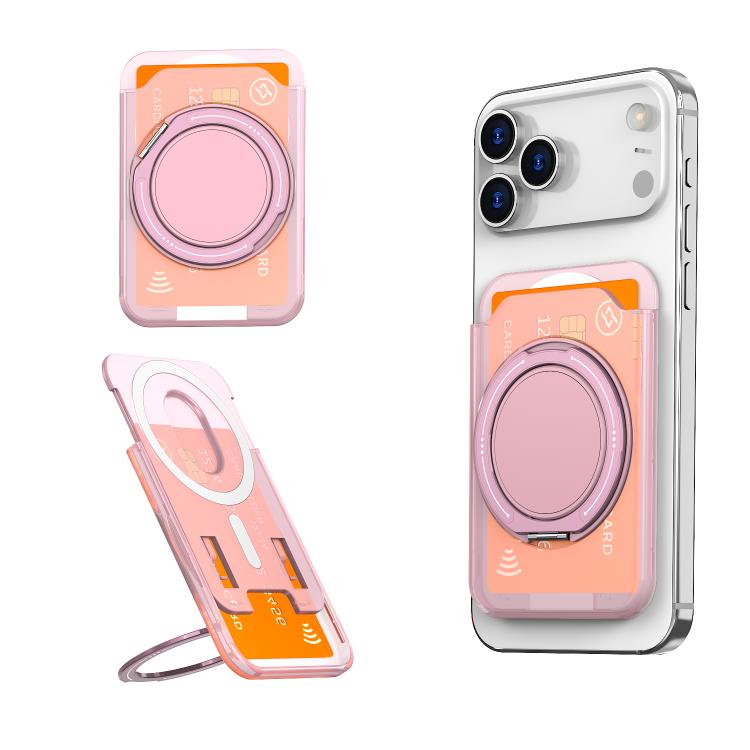 Colourful Ring MagSafe Magnetic 360-Degree Rotating Stand Card Holder