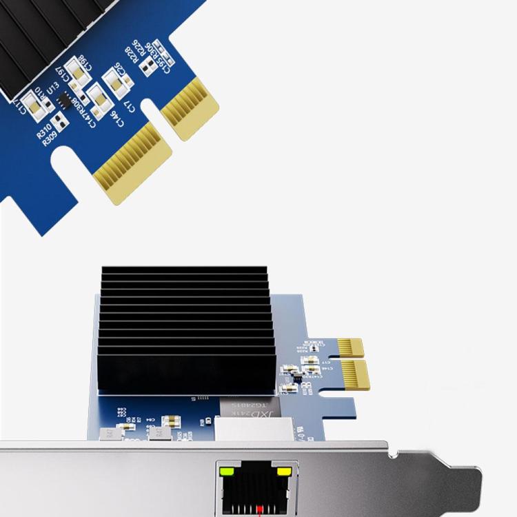 10G Realtek RT8127 PCIe 4.0X1 Diskless Network Card, Realtek RT8127