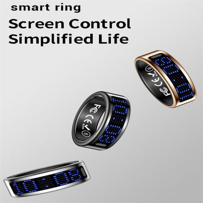 Bague connectée SR16 TAILLE 8, prise en charge de la surveillance de la fréquence cardiaque / de l'oxygène sanguin / du sommeil / de plusieurs modes sportifs