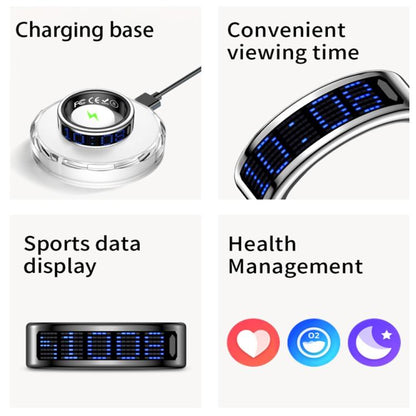 SR16 SIZE 10 Smart Ring, Support Heart Rate / Blood Oxygen / Sleep Monitoring / Multiple Sports Modes