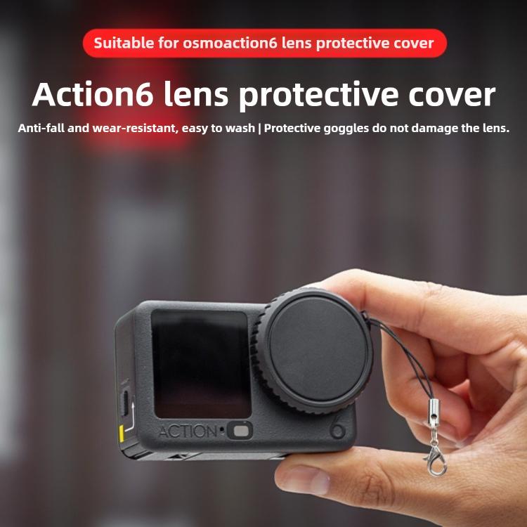 Dustproof Drop-proof Soft Silicone Lens Cap Cover, For DJI Osmo Action 6