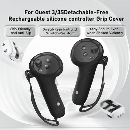No Disassembly Required Honeycomb Silicone Handle Protective Cover, VR-01