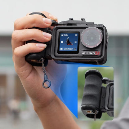 Street Photography Handle Metal Cage Shutter Button, For DJI Action 5 Pro / 4 / 3