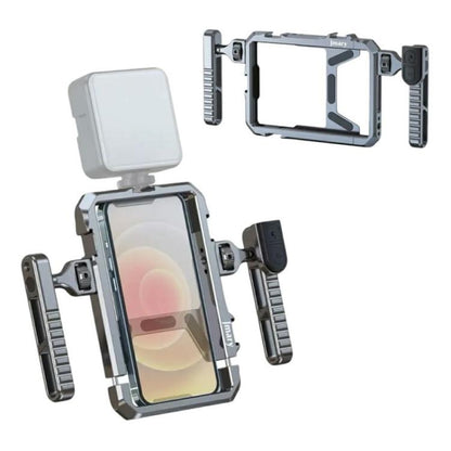 JMARY MS-98 Wireless Remote Control Aluminum Alloy Smartphone Video Stabilizer Frame Cage Kit