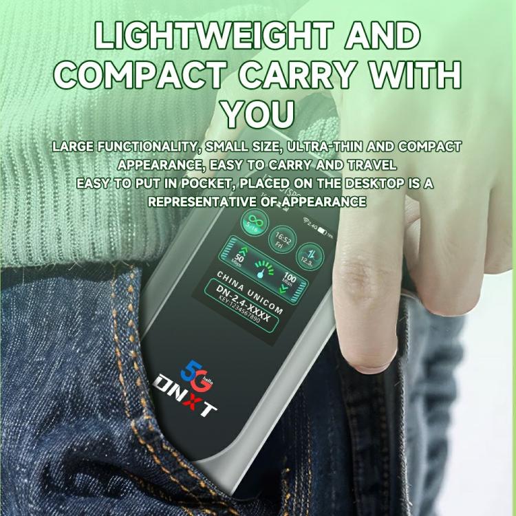 M2D-E 2.4G / 5.8G Dual Band 600Mbps WiFi 6 MiFi Portable 5G Router Eurasia Version